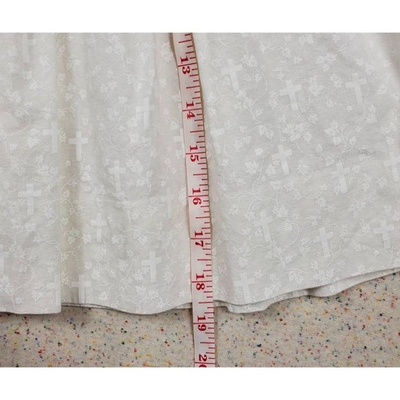 Vintage White Crosses Dress 3t - Picture 4 of 5